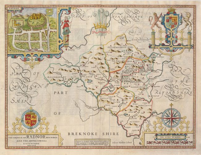 The Countie of Radnor Described and the Shyretownes Sittuatione