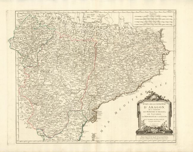 Etats de la Couronne d'Aragon, ou se Trouvent les Royaumes d'Aragon et de Navarre, la Principaute de Catalogne