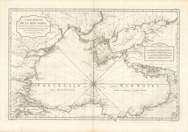 Carte Reduite de la Mer Noire, dressee pour le service des vaisseaux du Roy. Par Ordre de M. de Boynes, Secretaire d'Etat