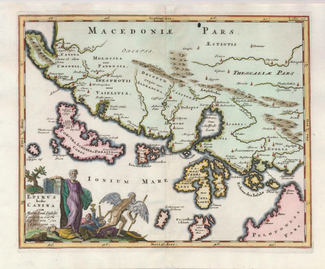 Epirus hodie Canina cum Maris Ionii Insulis Corcyra seu Corfu Cephalenia seu Cefalogna etc.