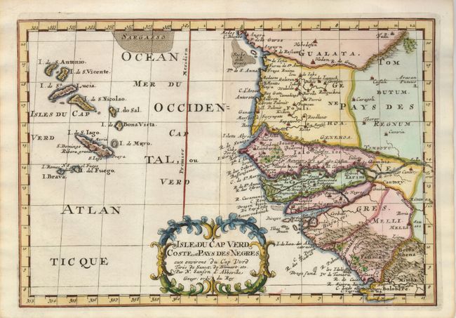 Isles du Cap Verd Coste et Pays des Negres