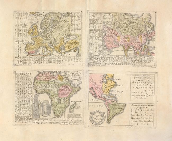 Europa Poly Glotta [in set with] Asia Poly-Glotta [and] America cum Supplementis Poly-Glottis [and] Africa Poly-Glotta