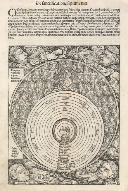 [Folio V - Creation] De opere sexte diei (and, on verso) De sancitificatione septime diei