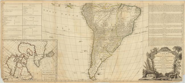 A New Map of the Whole Continent of America, Divided into North and South and West Indies