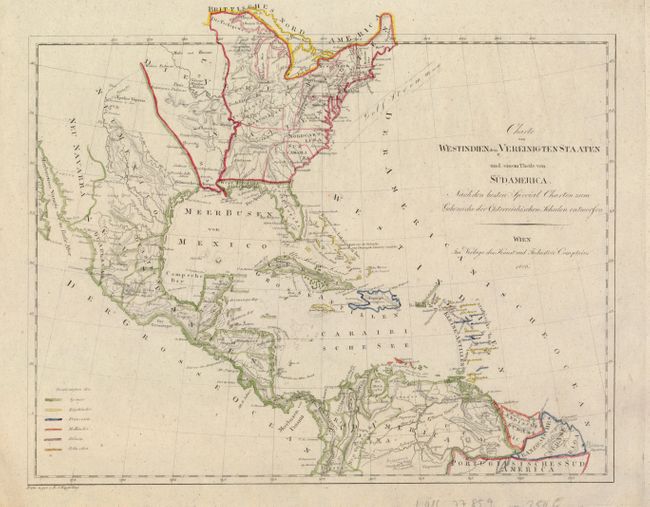 Charte von Westindien den Vereinigten Staaten und einem Theile von Sudamerica