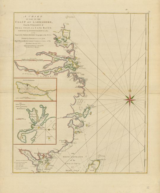A Chart of Part of the Coast of Labradore, from the Straights of Bell Isle, to Cape Bluff