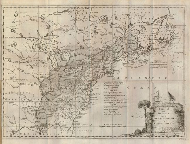 Map of the British and French Settlements in North America