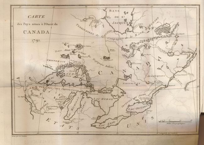 Voyages chez Differentes Nations Sauvages de l'Amerique Septentrionale [with] Carte des Pays Situes a l'Ouest du Canada 1791
