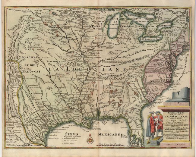 Novissima Tabula Regionis Ludovicianae Gallice dicta la Louisiane