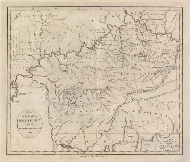 Map of the State of Kentucky; with the Adjoining Territories