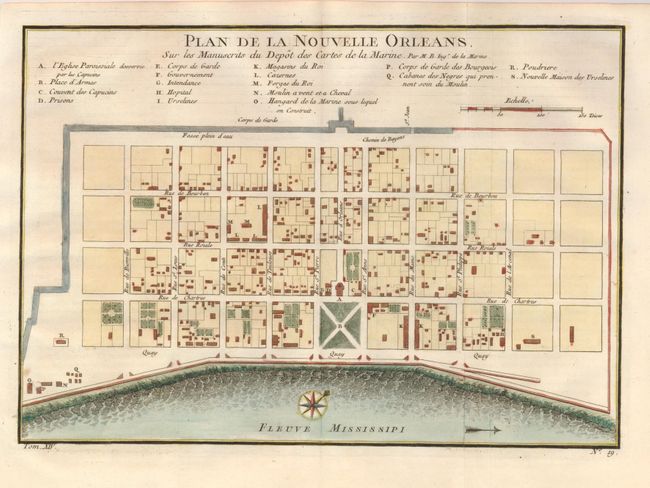 Plan de la Nouvelle Orleans. Sur les manuscrits du Depot des Cartes de la Marine