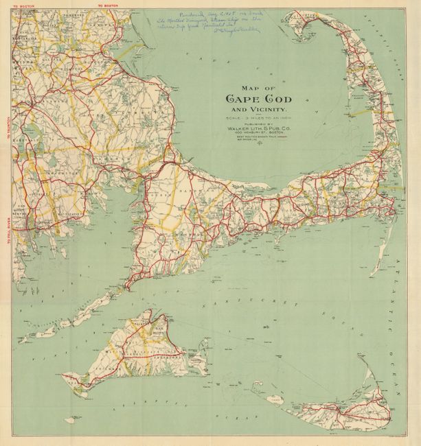 Map of Cape Cod and Vicinity