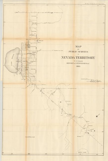 Map of Public Surveys in Nevada Territory