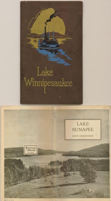 Sunapee Lake, New Hampshire [and]  Lake Winnepesaukee, New Hampshire
