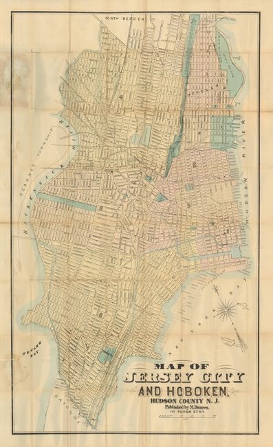 Map of Jersey City and Hoboken, Hudson County, N.J.