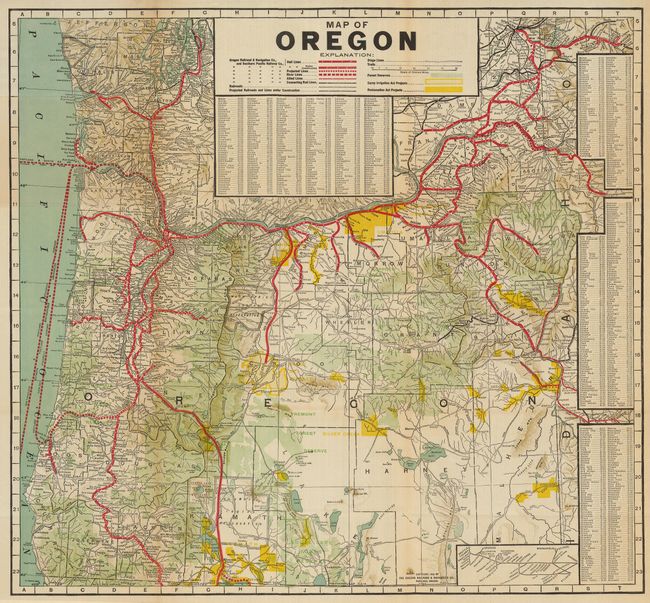 Map of Oregon