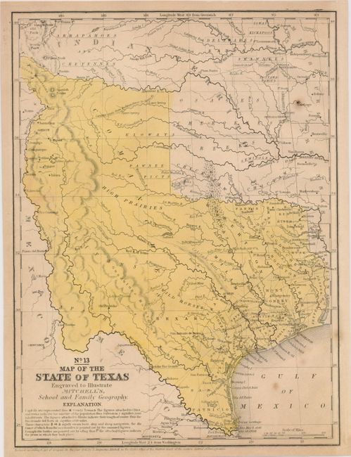 No. 13 Map of the State of Texas
