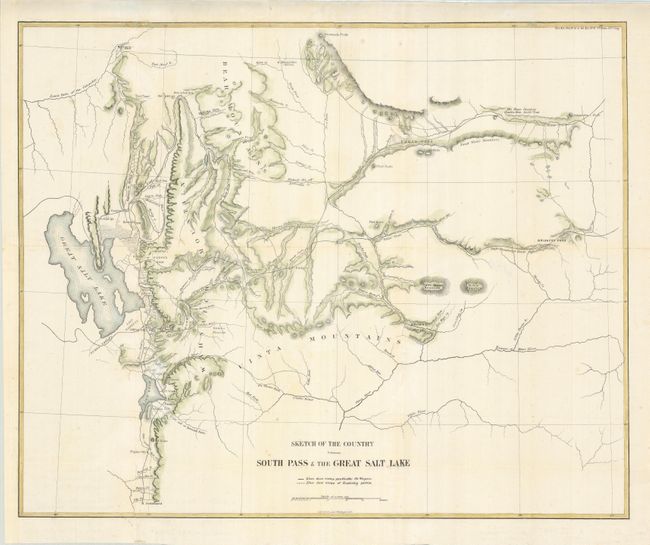 Sketch of the Country between South Pass & The Great Salt Lake