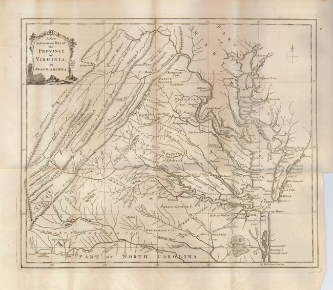 A New and Accurate Map of the Province of Virginia, in North America