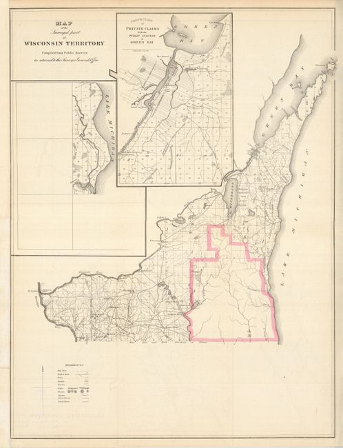 Map of the Surveyed part of Wisconsin Territory Compiled from Public  Surveys