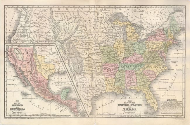 No. 4 Map of the United States and Texas [on sheet with] No. 5 Map of Mexico and Guatimala