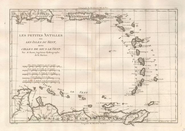 Les Petites Antilles ou les Isles du Vent, avec celles de sous le Vent