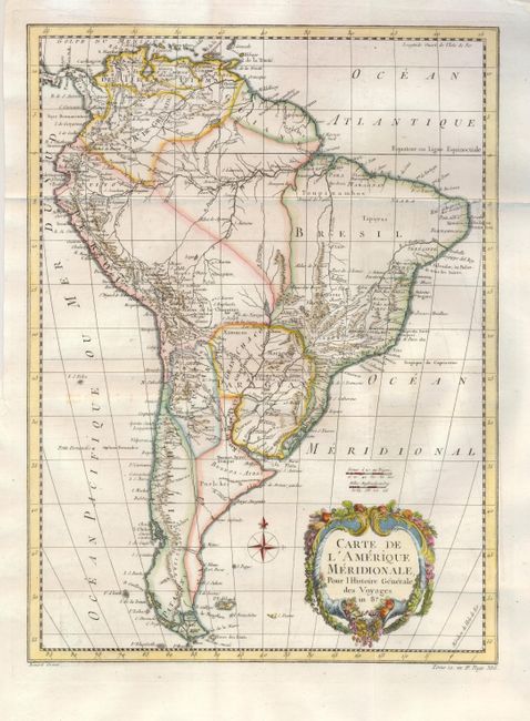 Carte de l'Amerique Meridionale