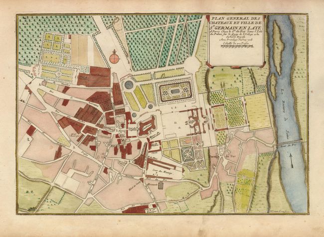 Plan General des Chateaux et Ville de St. Germain en Laye