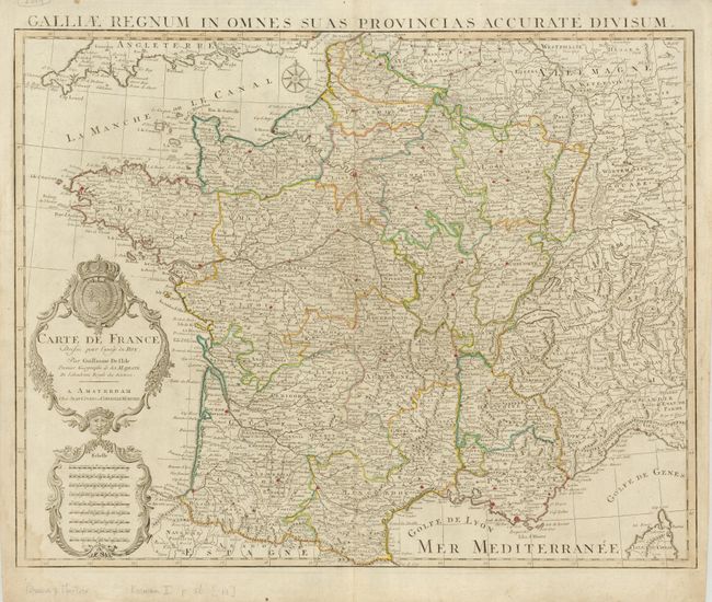 Carte de France Dressee pour l'Usage du Roy
