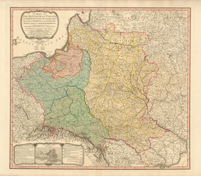A Map of the Kingdom of Poland and Grand Dutchy of Lithuania Including Samogitia and CurlandPrussia