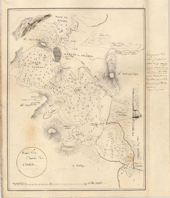 Plan de l'Fortee de Chalcis [manuscript map]