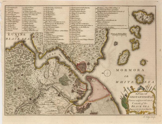 A Plan of Constantinople, Places adjacent and Canal of the Black Sea