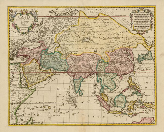 L'Asie Divisee en ses Empires, Royaumes, et Etats