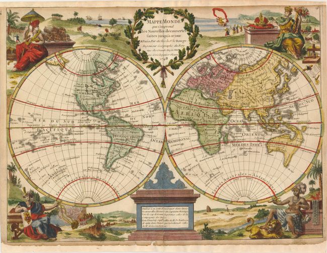 Mappe Monde...[in set with] L'Amerique Septentrionale [and] Amerique Meridionale [and] L'Afrique... [and] L'Asie [and] L'Europe