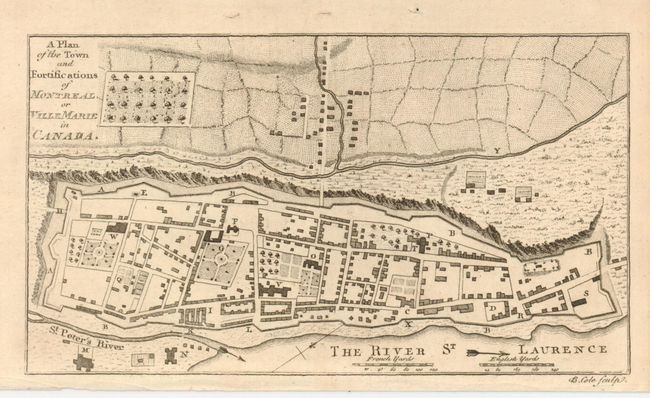 A Plan of the Town and Fortifications of Montreal, or Ville Marie in Canada