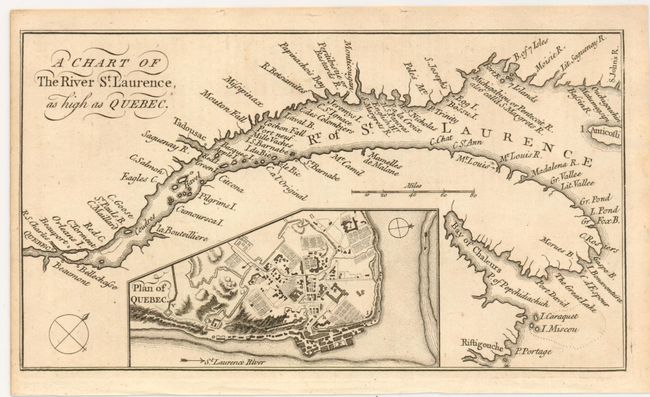 A Chart of the River St. Laurence, as High as Quebec