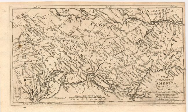 A Map of that Part of America that is now the Seat of War, from Quebeck to Fort Duquesne, comprehending the English Settlement on the Sea Coast