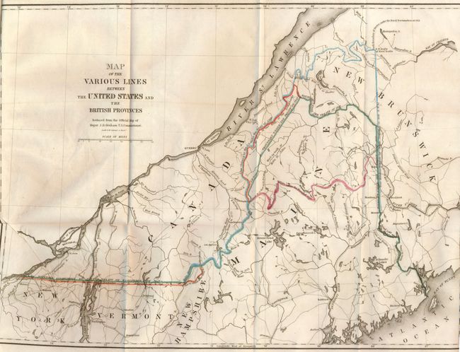 Map of the Various Lines between the United States and the British Provinces