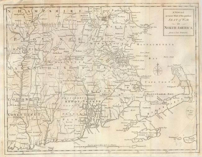 A New and Accurate Map of the Present Seat of War in North America from a late Survey