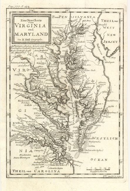 Eine Neue Charte von Virginia und Maryland