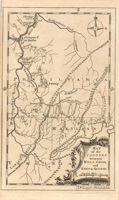 Map of the Country between Wills Creek and Fort du Quesne