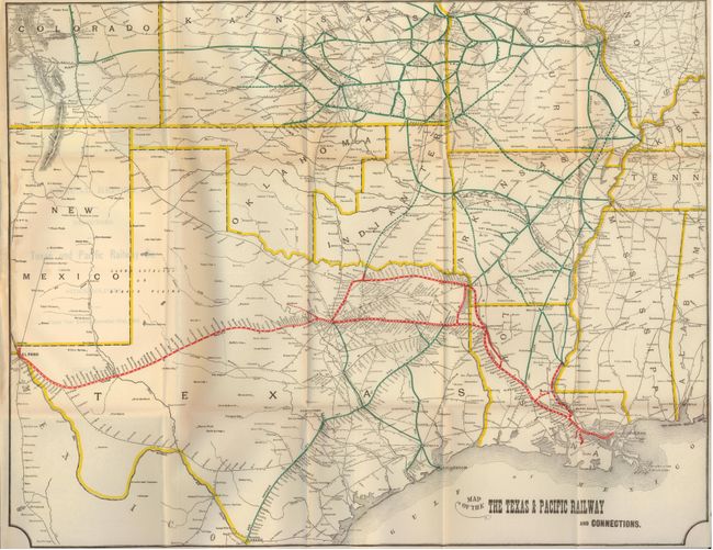 Map of the Texas & Pacific Railway and Connections