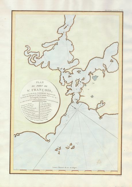 Plan du Port de St. Francois, Situe sur la Cote de la Californie