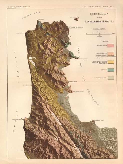 Geological Map of the San Francisco Peninsula