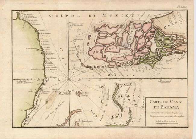 Carte du Canal de Bahama