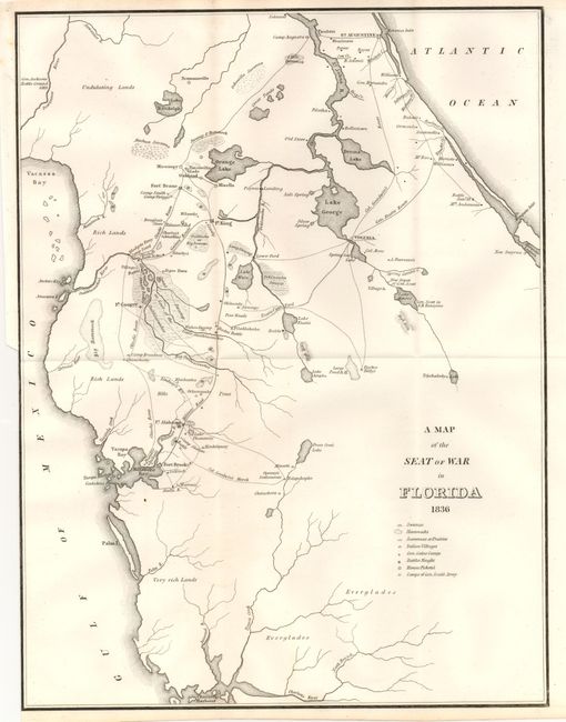 A Map of the Seat of War in Florida 1836 [and]  Copy of a Map of the Seat of War in Florida Forwarded to the War Department by Major Genl. W. Scott [and] Camp Izard on the Ouithlacoochee River