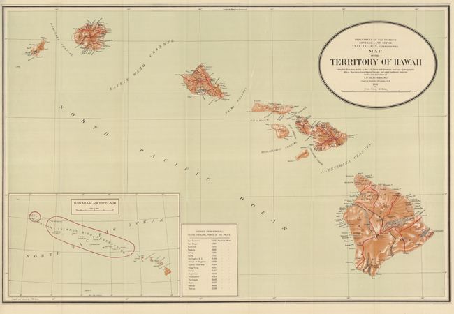 Map of the Territory of Hawaii