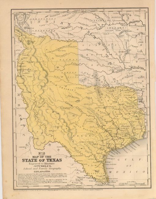 No. 13 Map of the State of Texas