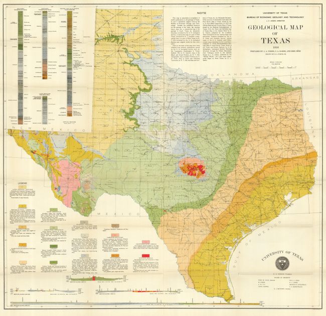 Geological Map of Texas