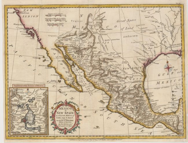 Mexico or New Spain in which the Motions of Cortes may be traced